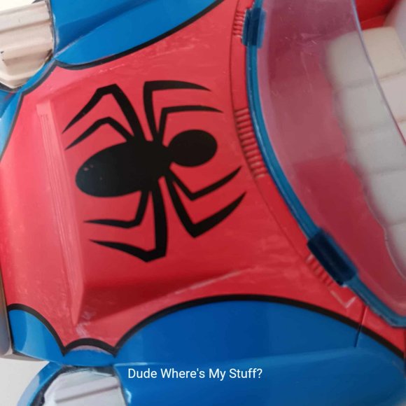 2010 MARVEL HASBRO 7" SPIDER-MAN CAR ONLY WITH SPRING LOADED RETRACTABLE WHEELS - Picture 7 of 10